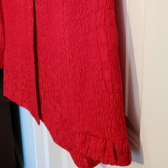 Tahari by Arthur Levine Jacquard Jacket One Button Trendy Color Holidays Events - Picture 8 of 13